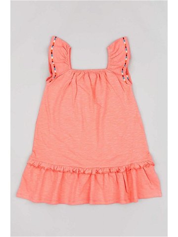 Dívčí šaty zippy oranžová barva mini