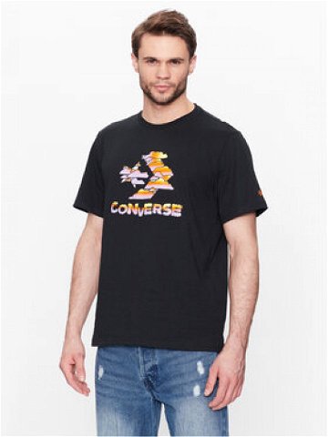 Converse T-Shirt Cloud Sky 10024587-A02 Černá Standard Fit