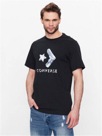 Converse T-Shirt Crystallized Star Chevron 10024596 Černá Regular Fit