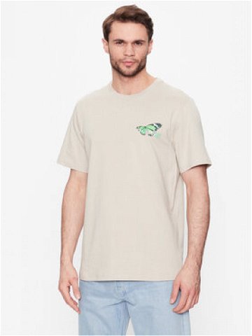 Converse T-Shirt City Butterfly 10024616-A01 Béžová Straight Fit