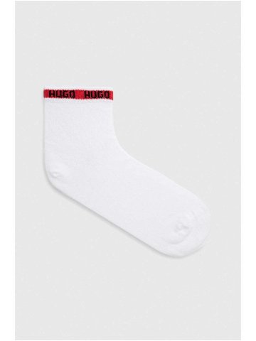 Ponožky HUGO pánské bílá barva 50477873