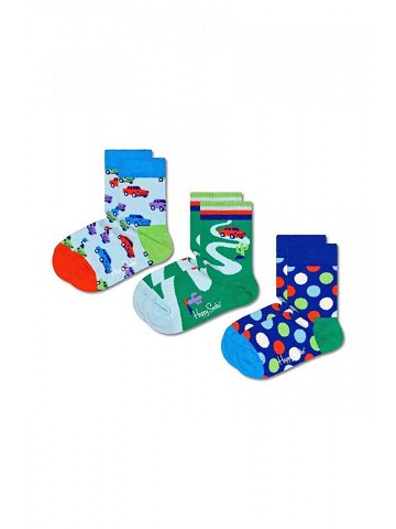 Dětské ponožky Happy Socks Kids Car 3-pack