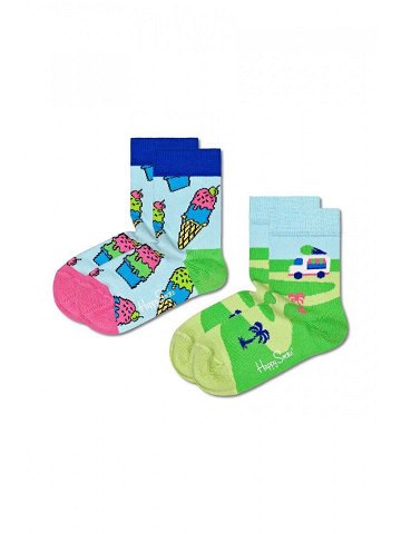 Dětské ponožky Happy Socks Kids Ice Cream 2-pack