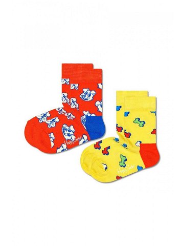 Dětské ponožky Happy Socks Kids Dog & Bone 2-pack