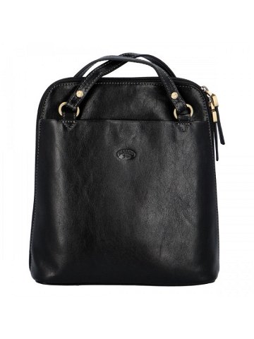 Dámský kožený batoh kabelka černý – Katana Elinney