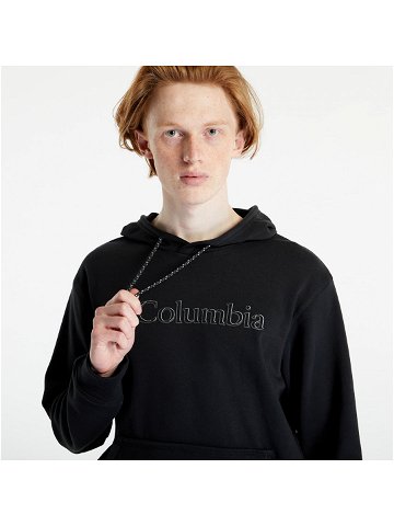 Columbia Lodge French Terry II Hoodie Black CSC Branded Shadow Graphic