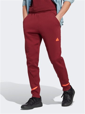 Adidas Teplákové kalhoty Designed for Gameday Tracksuit Bottoms IC8035 Červená Slim Fit