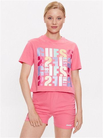 Guess T-Shirt Edwina V3GI08 I3Z14 Růžová Regular Fit
