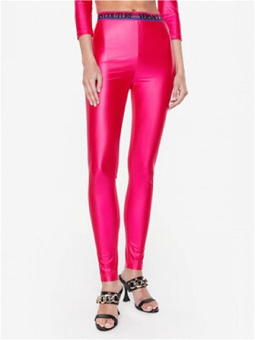Versace Jeans Couture Legíny 74HAC101 Růžová Slim Fit