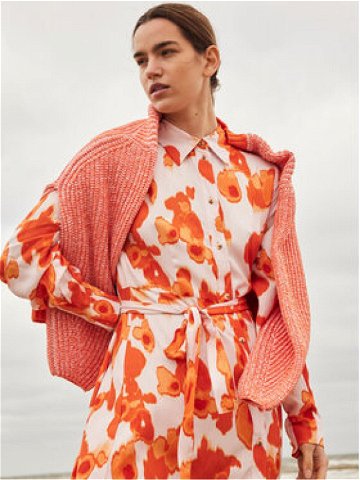 Selected Femme Košilové šaty 16089013 Oranžová Regular Fit