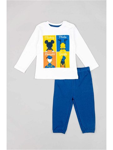 Dětské bavlněné pyžamo zippy tmavomodrá barva