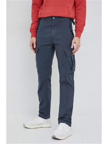 Kalhoty Pepe Jeans pánské tmavomodrá barva ve střihu cargo