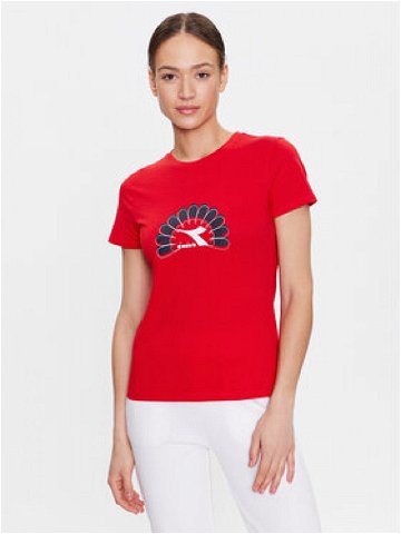 Diadora T-Shirt 102 179332 Červená Regular Fit