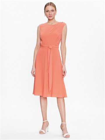 Lauren Ralph Lauren Každodenní šaty 250889183 Oranžová Regular Fit