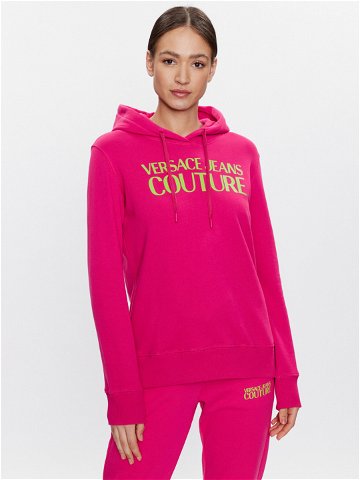 Versace Jeans Couture Mikina Logo 74HAIT03 Růžová Regular Fit