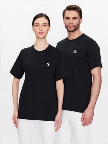 Converse T-Shirt Unisex Go-To Embroidered Star Chevron 10023876-A02 Černá Regular Fit