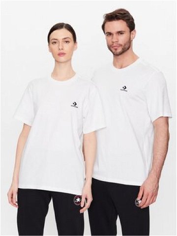Converse T-Shirt Unisex Go-To Embroidered Star Chevron 10023876-A01 Bílá Regular Fit