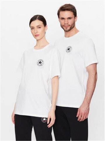 Converse T-Shirt Unisex Go-To All Star Patch 10025072-A02 Bílá Regular Fit