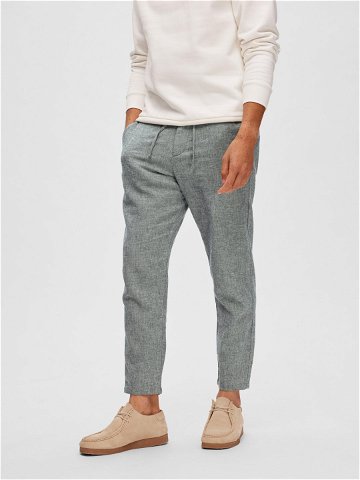 Selected Homme Chino kalhoty 16087636 Šedá Slim Tapered Fit