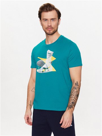 Diadora T-Shirt Ss Archive 102 179300 Modrá Regular Fit