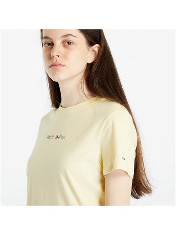Tommy Jeans Regular Color Serif T-Shirt Yellow