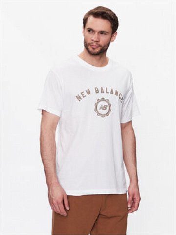 New Balance T-Shirt Sport Seasonal Graphic MT31904 Bílá Relaxed Fit