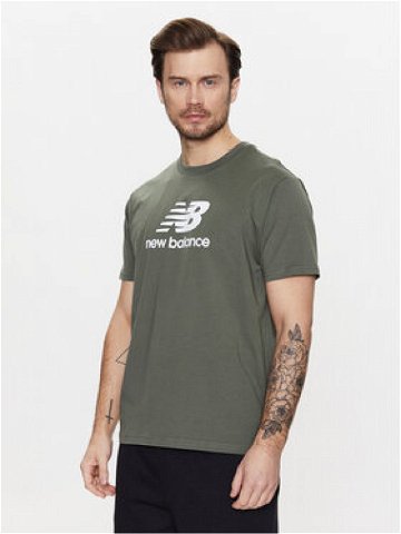 New Balance T-Shirt MT31541 Zelená Relaxed Fit