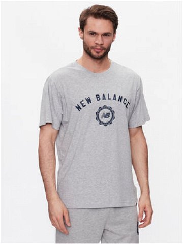 New Balance T-Shirt Sport Seasonal Graphic MT31904 Šedá Relaxed Fit