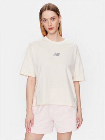 New Balance T-Shirt WT31511 Béžová Oversize