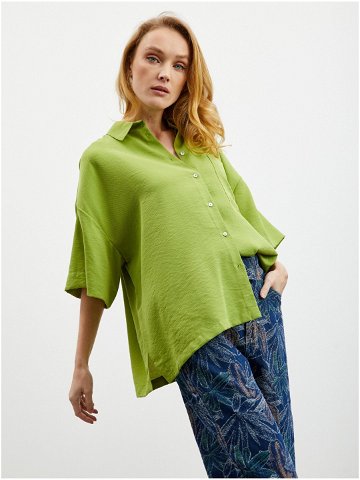 Světle zelená dámská oversize košile ZOOT lab Rhiannon