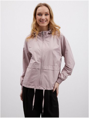Starorůžová dámská lehká bunda s kapucí ZOOT lab Nalu