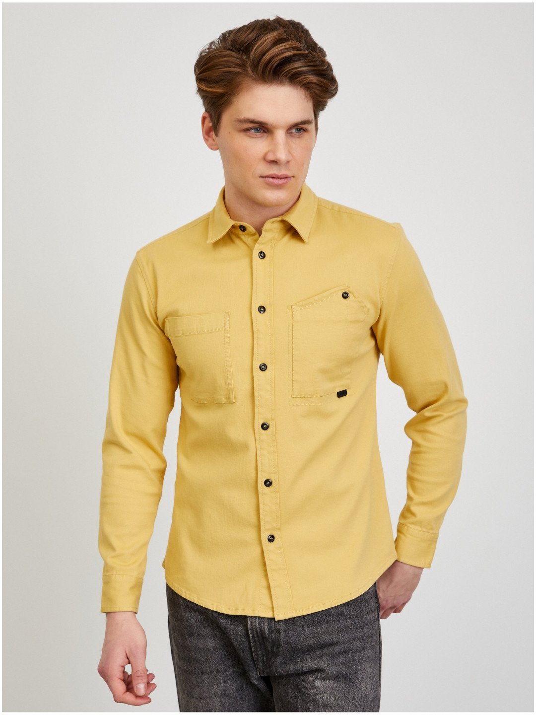 Žlutá pánská lehká košilová bunda ZOOT lab Floyd