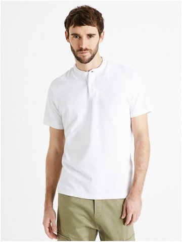 Bílé pánské polo tričko Celio Desohel
