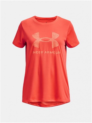 Oranžové sportovní tričko Under Armour UA Tech Print BL SSC