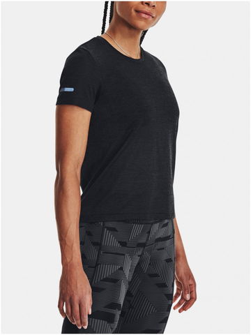 Černé sportovní tričko Under Armour UA Seamless Stride SS