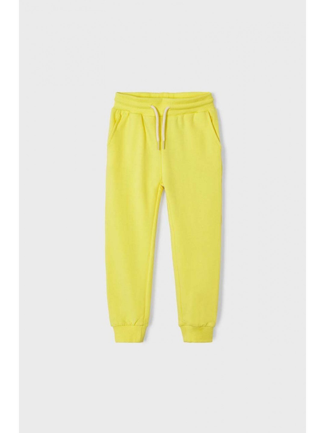Dětské kalhoty Mayoral žlutá barva hladké