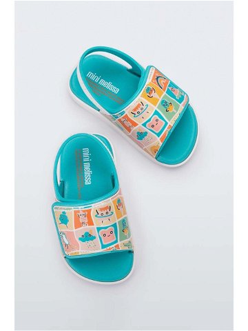 Dětské sandály Melissa tyrkysová barva