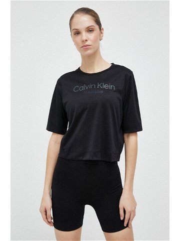 Tréninkové tričko Calvin Klein Performance Pride černá barva