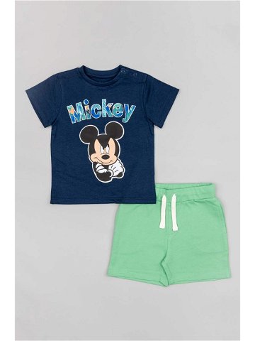 Dětská bavlněná souprava zippy x Disney tmavomodrá barva