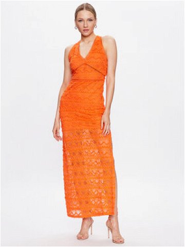 Guess Každodenní šaty Liza W3GK27 KBPQ0 Oranžová Slim Fit
