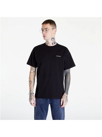 Carhartt WIP S S Script Embroidery T-Shirt Black