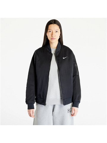 Nike Sportswear Women s Varsity Bomber Jacket Black Black White