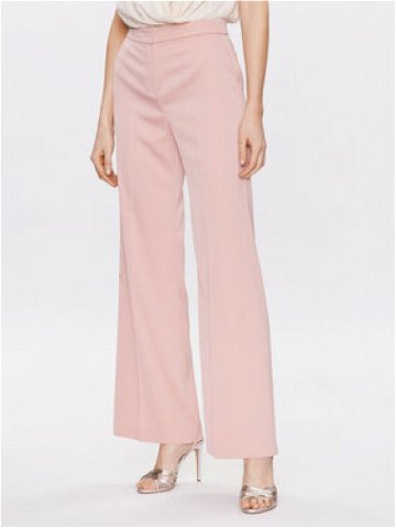 Pinko Kalhoty z materiálu Pinto 100029 A0GH Růžová Flare Fit