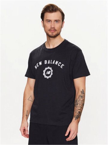 New Balance T-Shirt MT31904 Černá Relaxed Fit