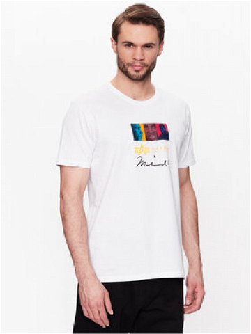 Alpha Industries T-Shirt Muhammad Ali Pop Art 136518 Bílá Regular Fit