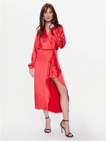 Pinko Koktejlové šaty 100295 Z345 Červená Regular Fit