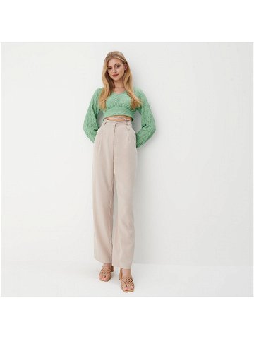 Mohito – Kalhoty se širokými nohavicemi – Béžová