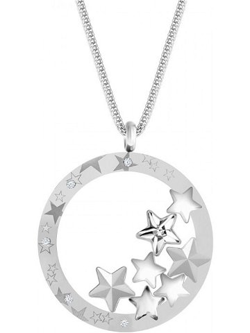 Preciosa Výrazný ocelový náhrdelník Virgo 7340 10