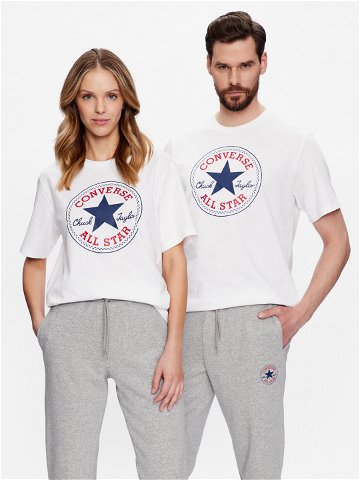 Converse T-Shirt Unisex Go To All Star Patch 10025459-A03 Bílá Standard Fit