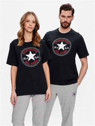 Converse T-Shirt Unisex Go To All Star Patch 10025459-A01 Černá Standard Fit